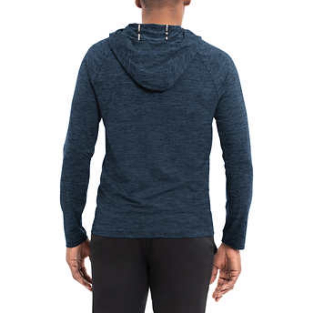 New Hurley Men’s Lightweight Performance Hoodie - Blue/Small - Picture 4 of 6